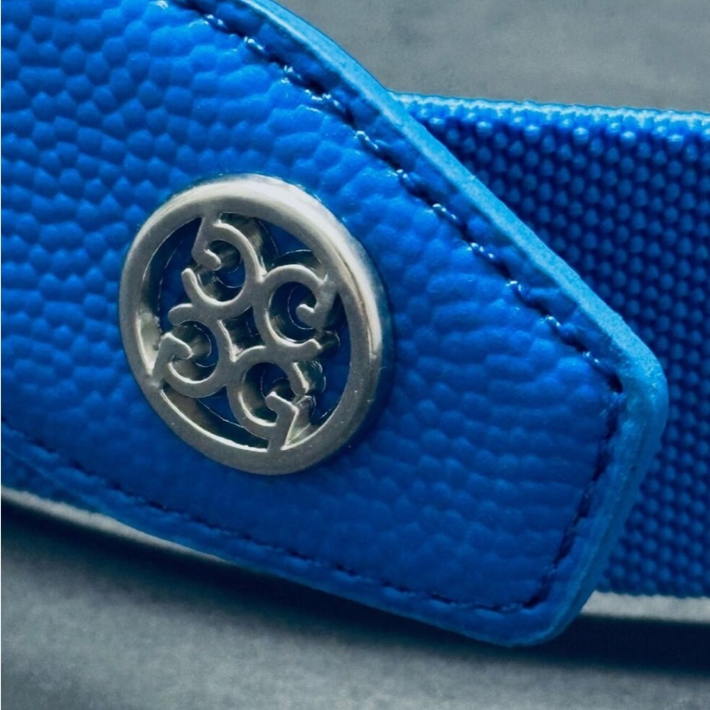 NWT G/FORE Golf CIRCLE G'S WEBBED Belts Men's Size 38 Blue Racer Genuine Durable - Picture 3 of 4